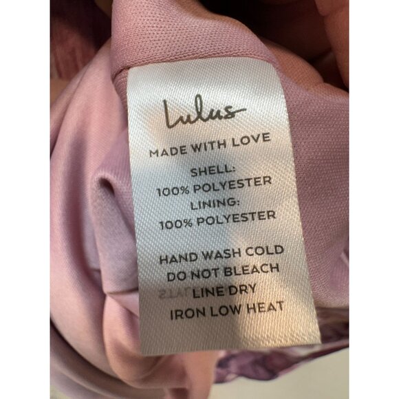 Lulus Sparkling Summer Purple Floral Lurex Maxi Dress Womens Sze L Boho Slit NWT - Picture 5 of 16